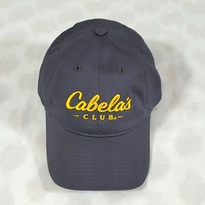 Cabelas gray yellow embroidery gray hat new